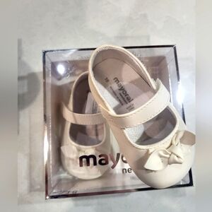 Mayoral White Baby Shoes